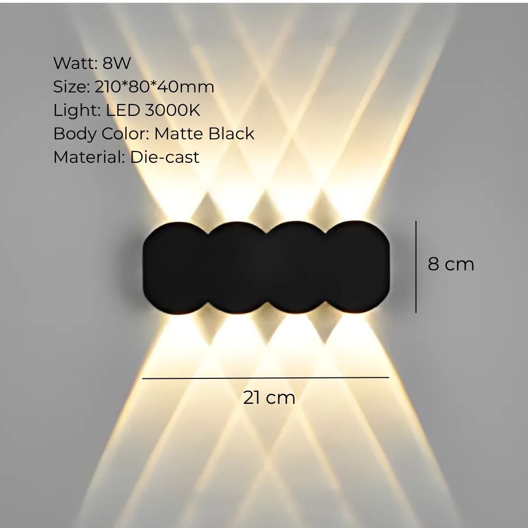 INFINITY FLARE OUTDOOR WALL LIGHT