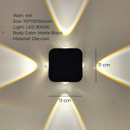 DIAMOND BEAM OUTDOOR WALL LIGHT