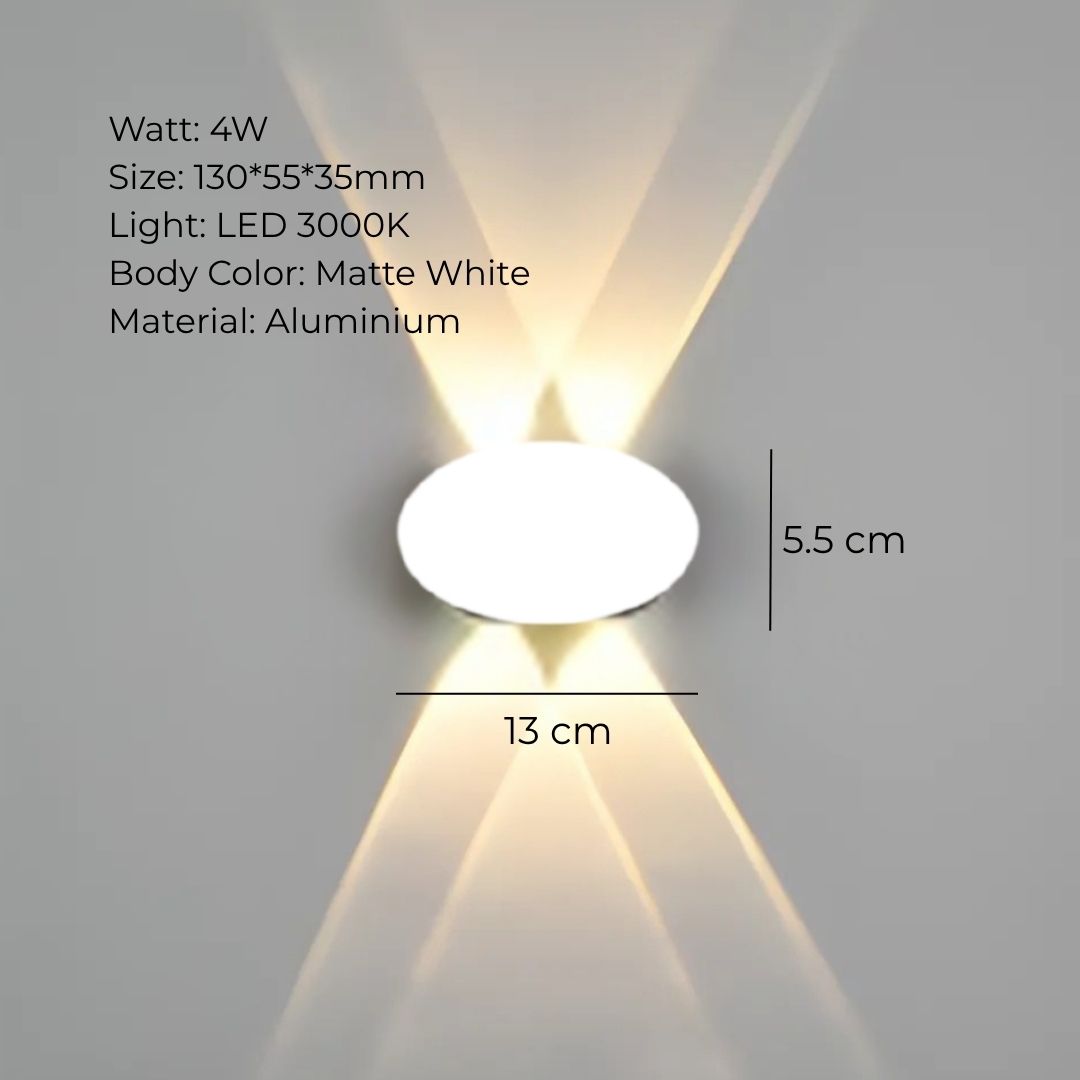 AURA CURVE OUTDOOR WALL LIGHT