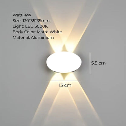 AURA CURVE OUTDOOR WALL LIGHT