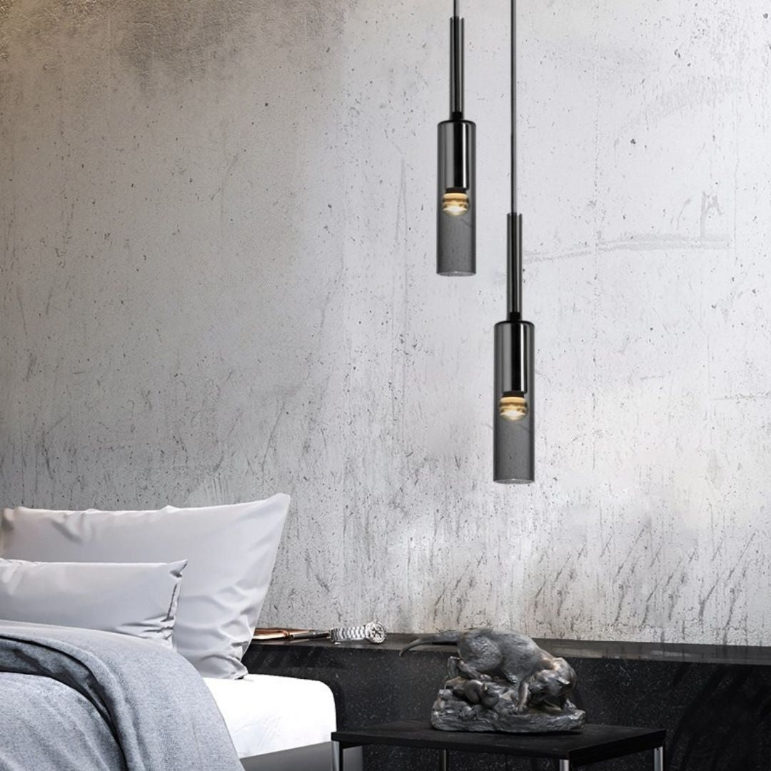 CHROME THREAD PENDANT LIGHT