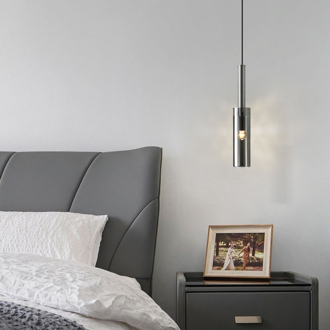 CHROME THREAD PENDANT LIGHT