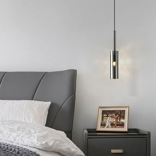 CHROME THREAD PENDANT LIGHT