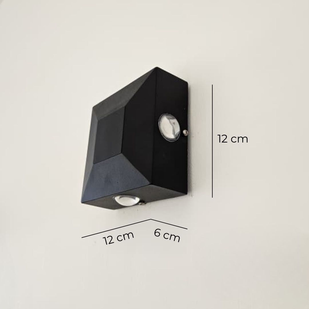 BLACK MIRAGE OUTDOOR WALL LIGHT