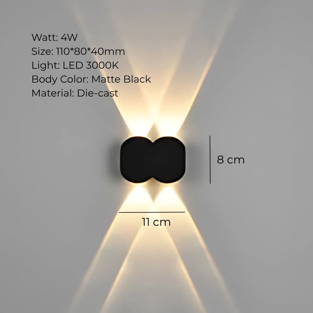 INFINITY FLARE OUTDOOR WALL LIGHT