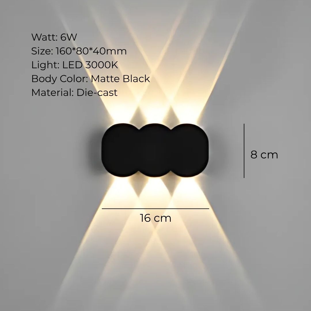 INFINITY FLARE OUTDOOR WALL LIGHT