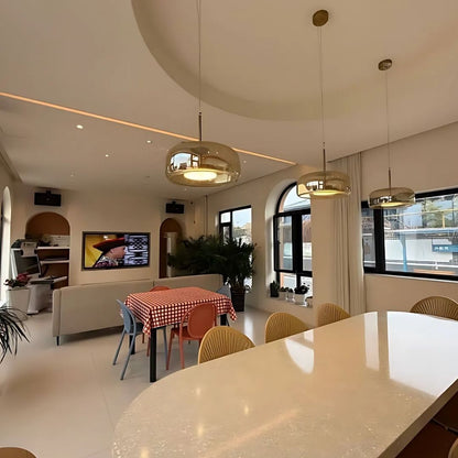 AMBER DOME PENDANT LIGHT