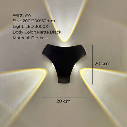 NOIR FLARE OUTDOOR WALL LIGHT