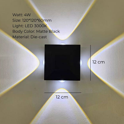 BLACK MIRAGE OUTDOOR WALL LIGHT