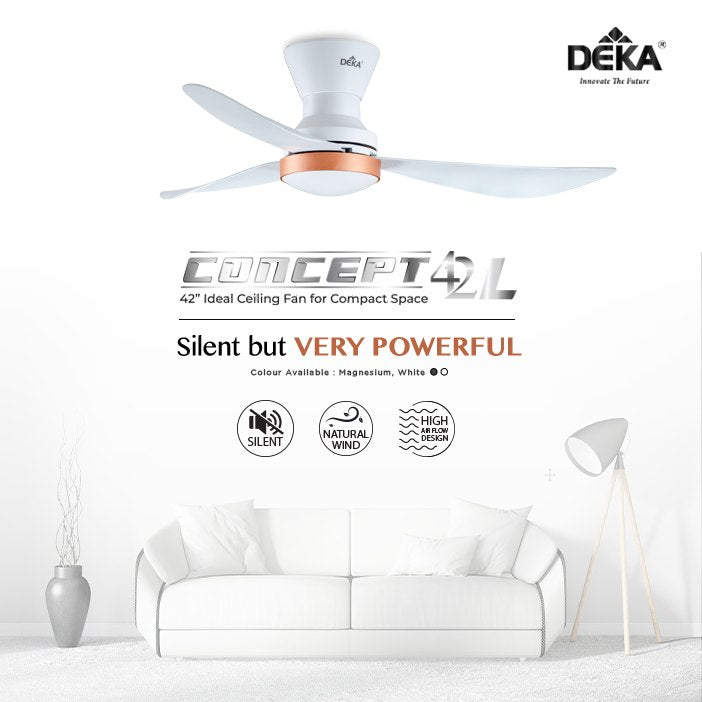 DEKA CEILING FAN 42" MINI CONCEPT LED