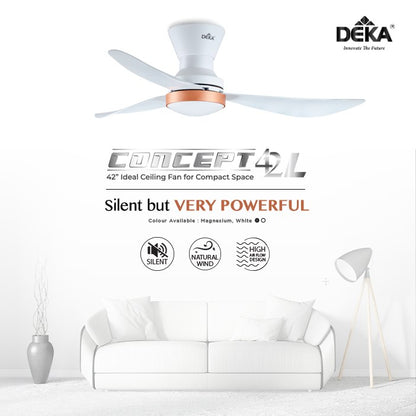 DEKA CEILING FAN 42" MINI CONCEPT LED